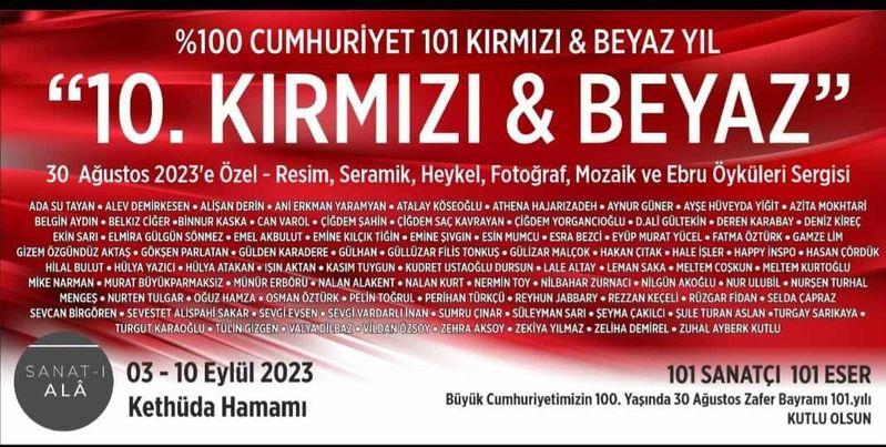 10. Kırmızı & Beyaz Sergisi Kethüda Hamamı’nda 