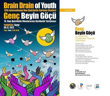 “Genç Beyin Göçü” Karikatür Sergisi Maji Art Gallery’de 