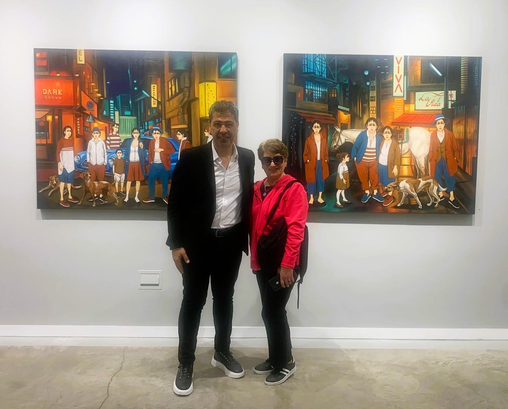 Ressam Orhan Umut’un ‘Gece Görüşü’ Sergisi Açıldı...